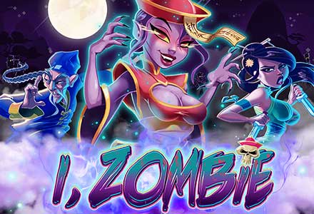 I, Zombie Lady mit Logo zum Spielautomaten auf Golden Euro Casino