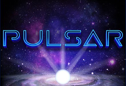 Pulsar slot game logo at Golden Euro Casino
