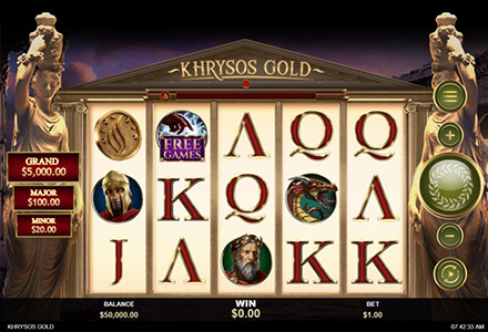 Khrysos Gold Slot machine screenshot